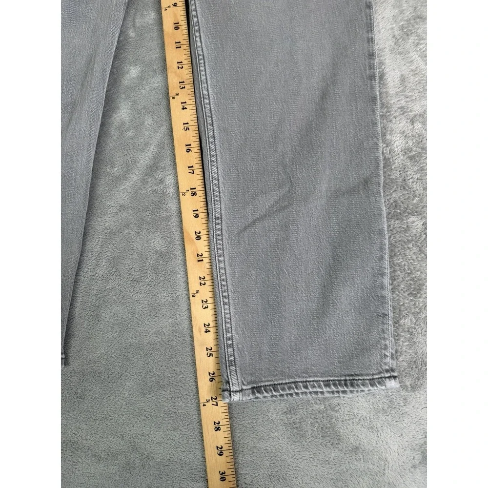 Abercrombie & Fitch The Ankle Straight High Rise Jeans Women's Size 33 Gray